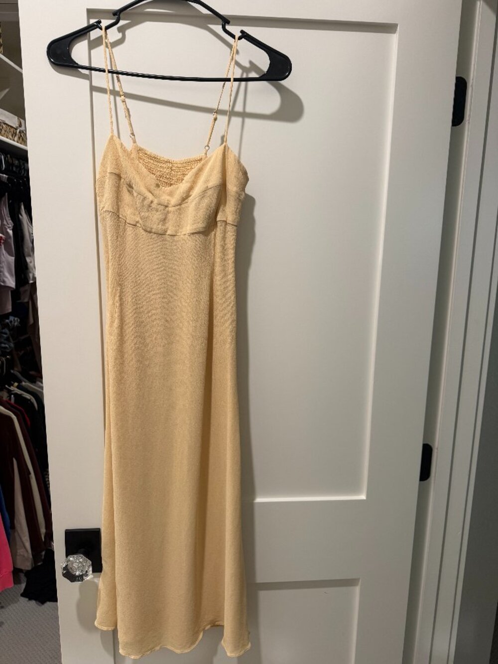 Reformation Milica Dress Yellow - Size 4